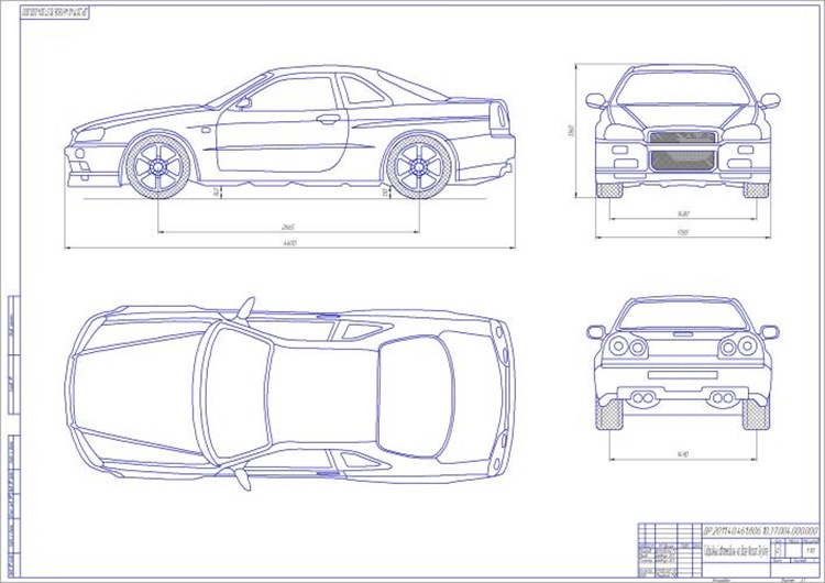 Гибридный автомобиль на базе Nissan Skyline